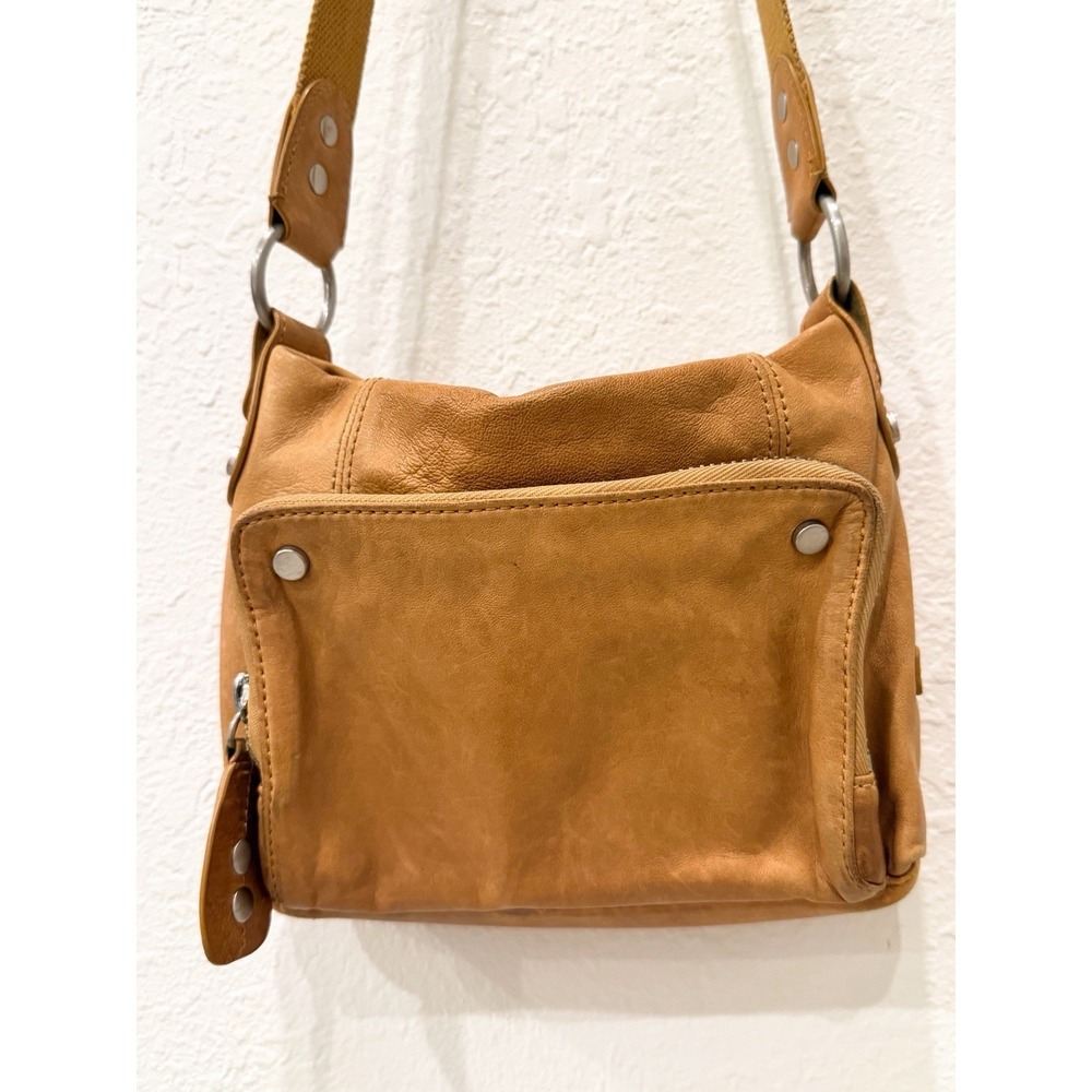 Ellington Eva Leather Crossbody Bag Tan Vintage Inspired Boho Y2K - Picture 11 of 11